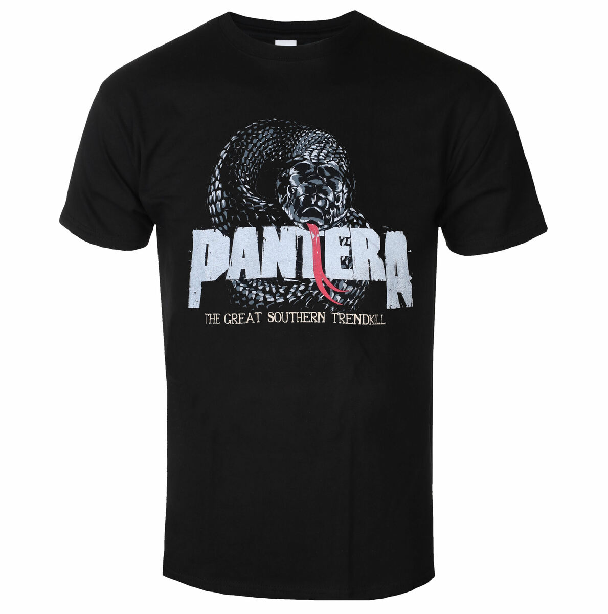 Heren T-shirt Pantera - Snake Logo - Zwart - ROCK OFF L