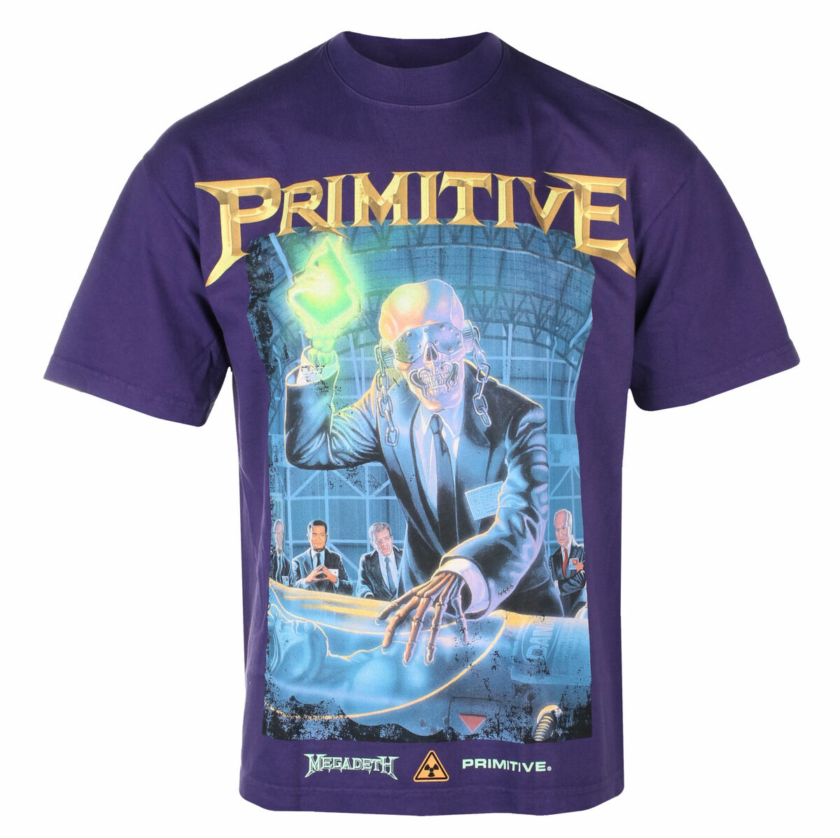 Heren T-shirt PRIMITIVE X MEGADETH - Rust In Peace - Purper M