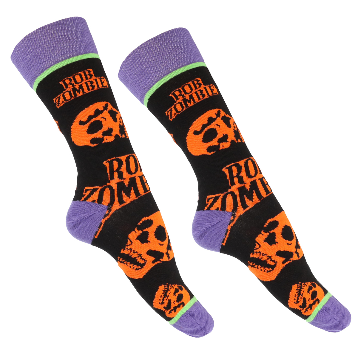 Sokken Rob Zombie - Orange Skulls - ROCK OFF 40-45