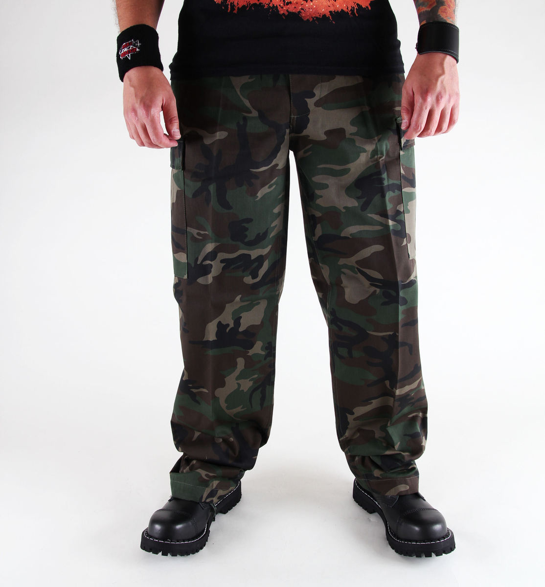 broek heren BRANDIT - US Ranger Hose Woodland XXL