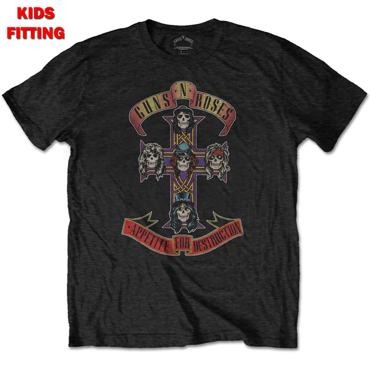 T-shirt voor kinderen Guns N' Roses - Appetite For Destruction - ROCK OFF 1-2