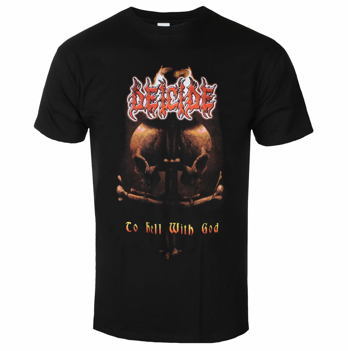 Heren T-shirt DEICIDE - TO HELL WITH GOD TOUR 2012 - ZWART - PLASTIC HEAD L