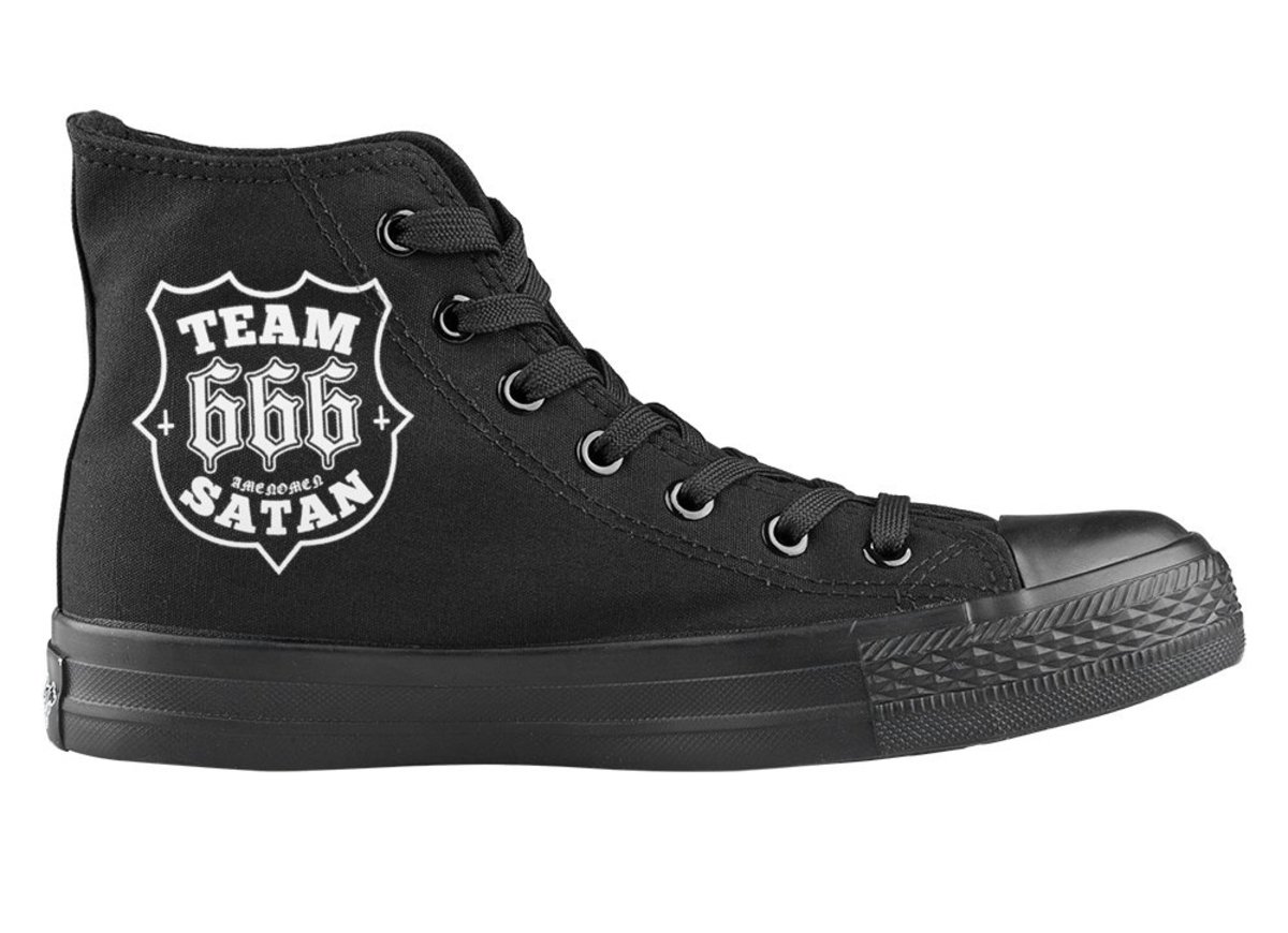 Hoge Sneakers Unisex Team Satan - AMEN OMEN 37